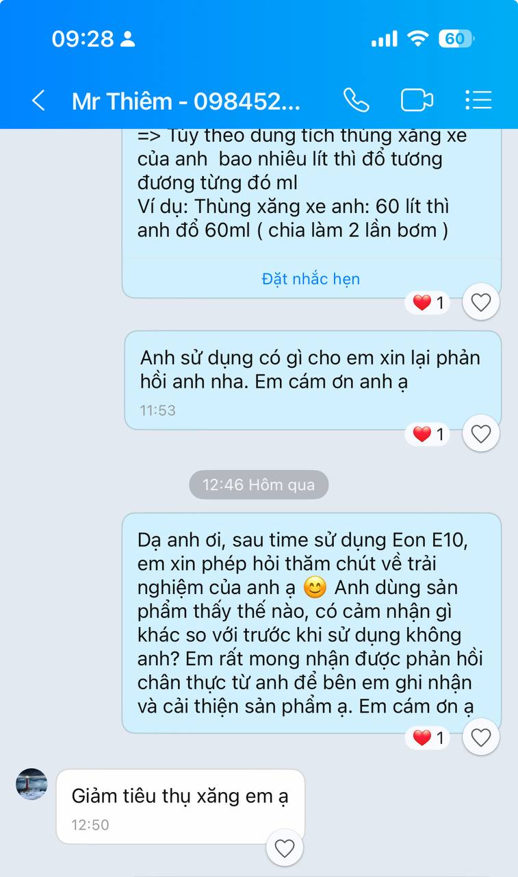 Giảm tiêu thụ xăng
