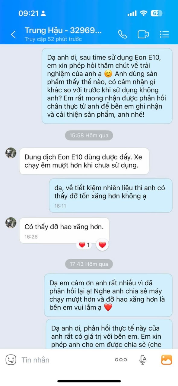 Phản hồi từ khách