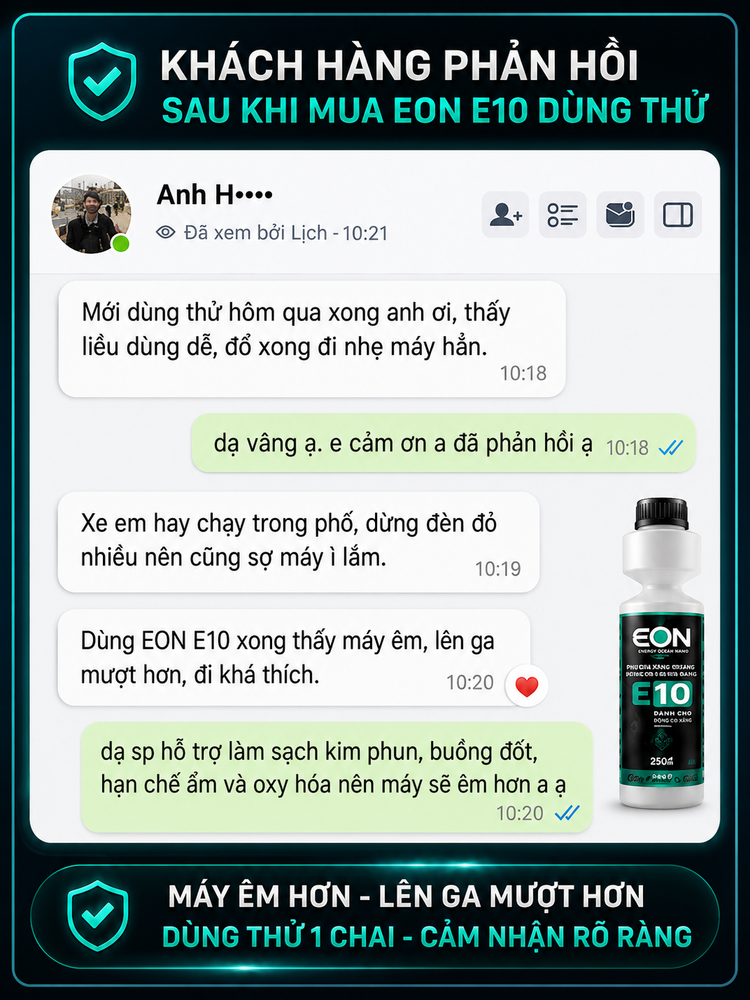 Phản hồi Anh H, dùng thử